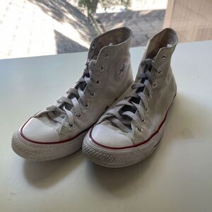Converse Men's Chuck Taylor All-Star High Portrait Sneakers White Size 6